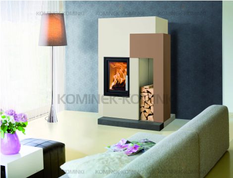 HAAS SOHN ASCIM II wkład kominkowy Malvik IV z zabudową 7,5 kW | Beton - 2