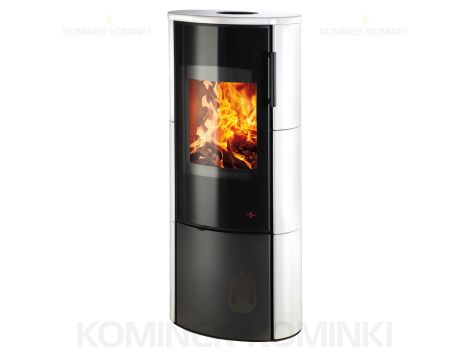 HAAS SOHN BRILO piec wolnostojący 8,2 kW | Czarny / Kafle: Białe