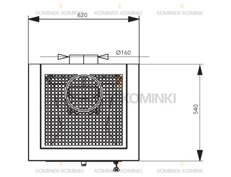 HAAS SOHN DACHSTEIN wkład kominkowy Malvik IV z zabudową 7,5 kW | Beton - 6