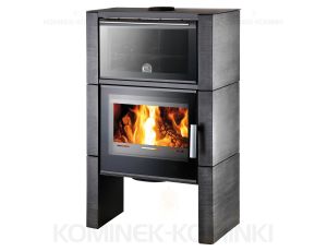 HAAS SOHN DALE piec wolnostojący z piekarnikiem 8,2 kW | Płytki: Antracyt