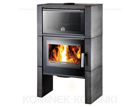 HAAS SOHN DALE piec wolnostojący z piekarnikiem 8,2 kW | Płytki: Antracyt