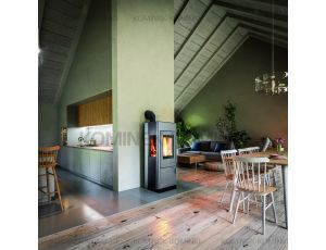 HAAS SOHN EIFFEL piec wolnostojący trójstronny 6,3 kW | Czarny - image 2