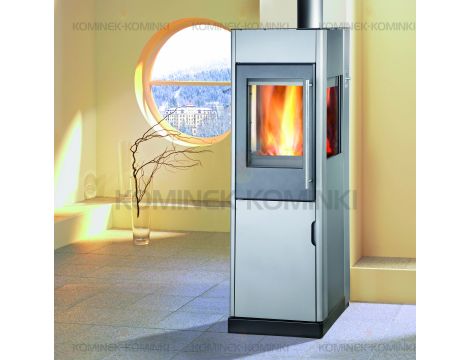 HAAS SOHN EIFFEL piec wolnostojący trójstronny 6,3 kW | Szary - 3