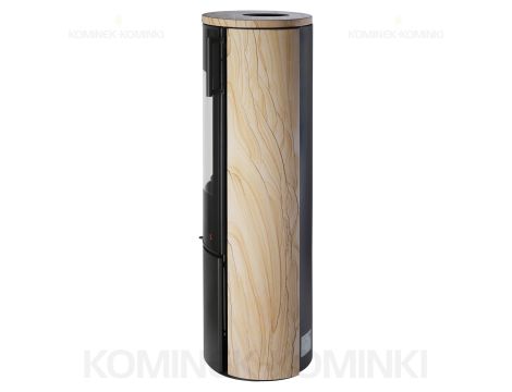 HAAS SOHN EPIC piec wolnostojący 6,7 kW | Czarny / Kamień: Piaskowiec - 5