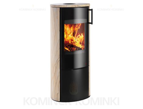 HAAS SOHN EPIC piec wolnostojący 6,7 kW | Czarny / Kamień: Piaskowiec - 3