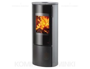 HAAS SOHN EPIC piec wolnostojący 6,7 kW | Czarny / Kamień: Piaskowiec Szary