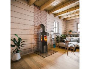 HAAS SOHN FENIX piec wolnostojący trójstronny 6,7 kW | Czarny - image 2