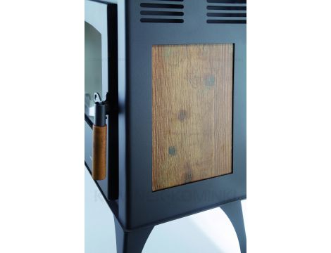 HAAS SOHN FORESTA piec wolnostojący koza 8,1 kW | Czarny / Płytki: Beżowe - 3