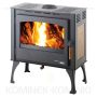HAAS SOHN FORESTA piec wolnostojący koza 8,1 kW | Czarny / Płytki: Beżowe - 2