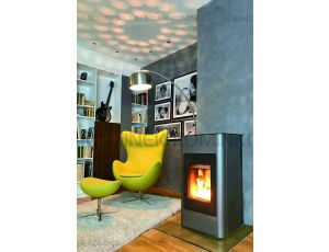 HAAS SOHN HSP 1.17 II piec wolnostojący na pellet 8,6 kW | Szaro-Czarny - image 2