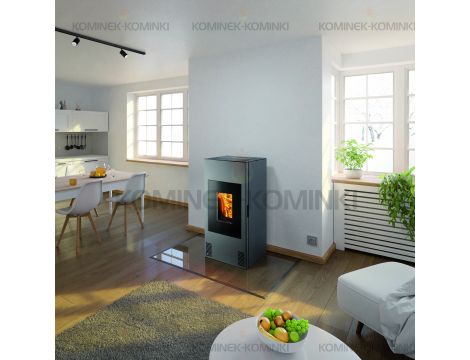 HAAS SOHN HSP 4 PARMA piec wolnostojący na pellet 8,5 kW | Czarny Połysk - 6