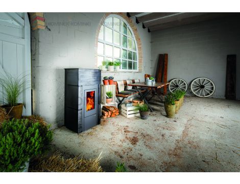 HAAS SOHN HSP 6 RUEDA PGI piec wolnostojący na pellet z WLAN 8,3 kW | Biały - 7