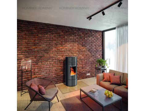 HAAS SOHN HSP 7 GRANDE RLU DE LUXE piec wolnostojący pellet 8,2 kW | Czerwo - 9