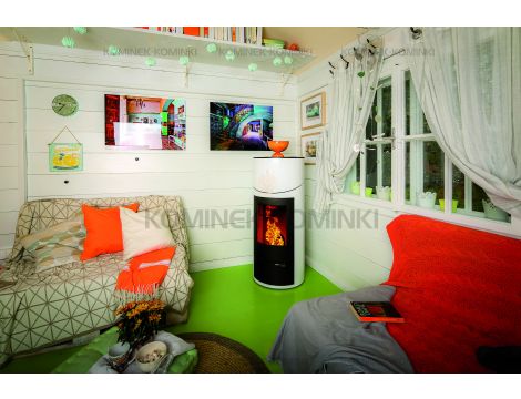 HAAS SOHN HSP 7 GRANDE RLU DE LUXE piec wolnostojący pellet 8,2 kW | Czerwo - 7