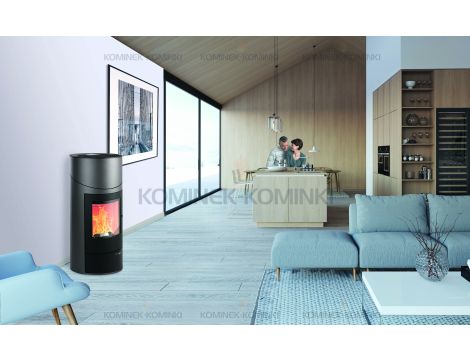 HAAS SOHN HSP 7 GRANDE RLU DE LUXE piec wolnostojący pellet 8,2 kW | Szary - 7