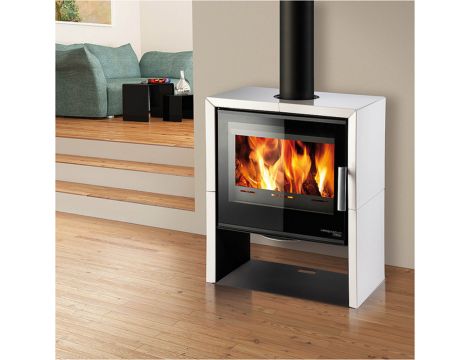 HAAS SOHN JONSBO piec wolnostojący 8,2 kW | Czarny / Kafle: Kość Słoniowa - 2