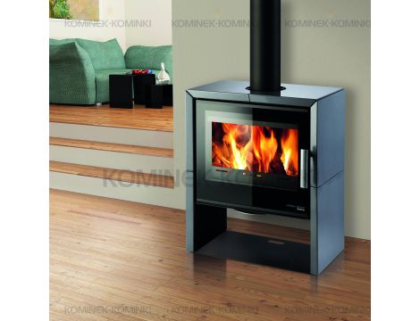 HAAS SOHN JONSBO piec wolnostojący 8,2 kW | Czarny / Kafle: Szare - 2