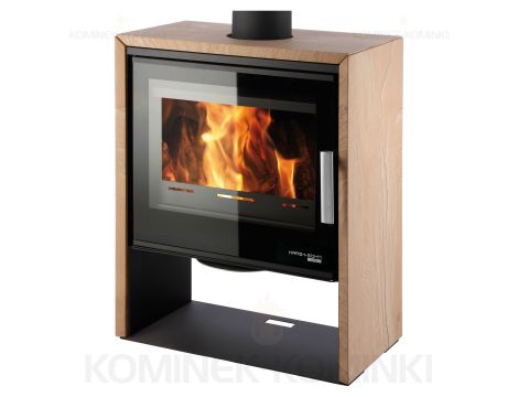 HAAS SOHN JONSBO piec wolnostojący 8,2 kW | Czarny / Kamień: Piaskowiec