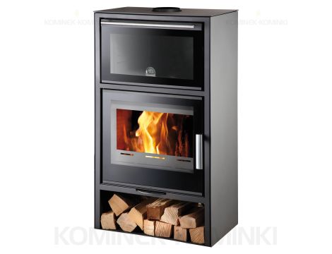 HAAS SOHN JONSBO piec wolnostojący z piekarnikiem 8,1 kW | Antracytowy