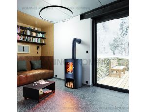 HAAS SOHN LAROS GRANDE piec wolnostojący z akumulacją 6,4 kW | Czarny - image 2