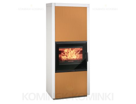 HAAS SOHN LEVI piec wolnostojący z zabudową 8,2 kW | Beton struktura pion - 3