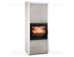 HAAS SOHN LEVI piec wolnostojący z zabudową 8,2 kW | Beton struktura poziom