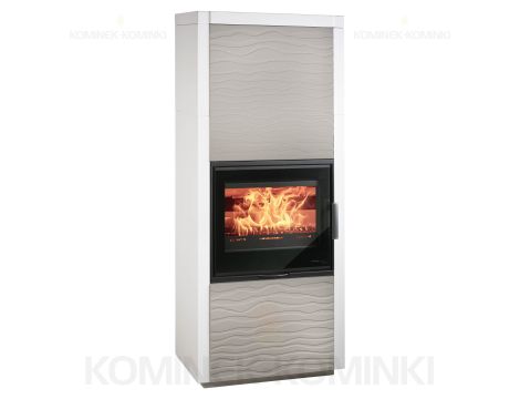 HAAS SOHN LEVI piec wolnostojący z zabudową 8,2 kW | Beton struktura poziom