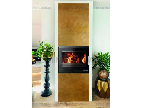 HAAS SOHN LEVI piec wolnostojący z zabudową 8,2 kW | Beton struktura poziom - 5