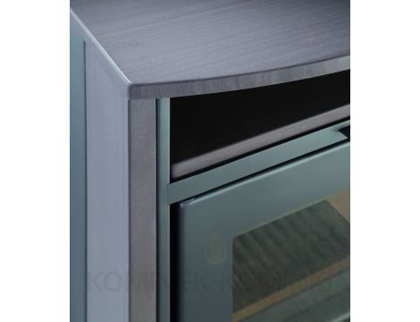 HAAS SOHN LIVORNO piec wolnostojący 7,4 kW | Antracytowy / Kamień: Brązowy - 7