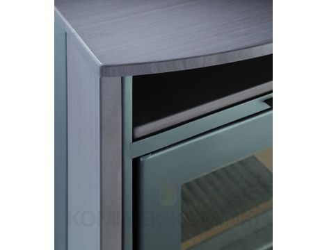 HAAS SOHN LIVORNO piec wolnostojący 7,4 kW | Antracytowy / Kamień: Brązowy - 6