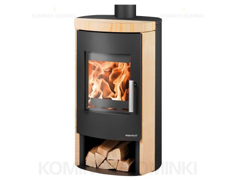 HAAS SOHN MADEIRA piec wolnostojący 6,4 kW | Czarny / Kamień: Piaskowiec