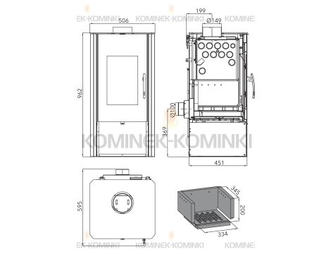 HAAS SOHN MANTOVA AL II piec wolnostojący z płaszczem wodnym 10 kW | Antrac - 3
