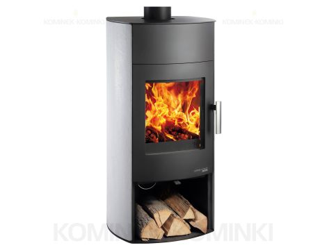 HAAS SOHN MOLDE piec wolnostojący 6,4 kW | Czarny / Kamień: Beton Szary - 6