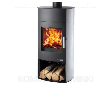 HAAS SOHN MOLDE piec wolnostojący 6,4 kW | Czarny / Kamień: Denim Niebieski - 2