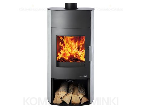 HAAS SOHN MOLDE piec wolnostojący 6,4 kW | Czarny / Kamień: Denim Niebieski - 3