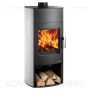 HAAS SOHN MOLDE piec wolnostojący 6,4 kW | Czarny / Kamień: Denim Niebieski - 5