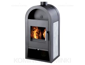 HAAS SOHN NIVALA piec wolnostojący z płaszczem wodnym 15,3 kW | Szary