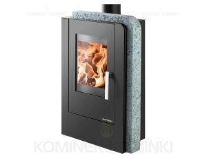 HAAS SOHN NORDBY piec wolnostojący 6,4 kW | Czarny / Kamień: Steatyt