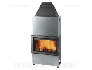 HAAS SOHN NOVARA 17 wkład kominkowy z płaszczem wodnym 17,4 kW | Antracyt