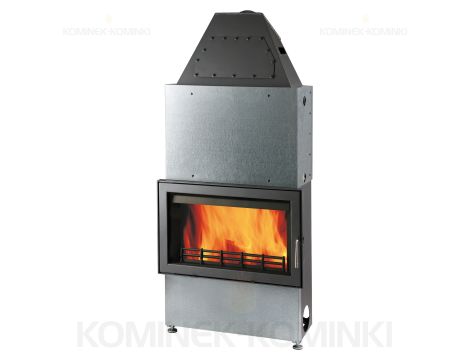 HAAS SOHN NOVARA 17 wkład kominkowy z płaszczem wodnym 17,4 kW | Antracyt