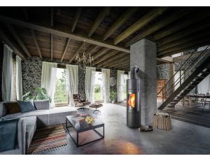 HAAS SOHN OVALIS GRANDE piec wolnostojący 5,3 kW | Czarny - image 2