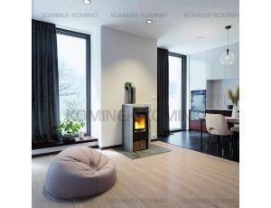 HAAS SOHN PINEROLO piec wolnostojący 6,4 kW | Czarny / Kamień: Steatyt - image 2