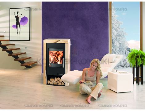 HAAS SOHN PINEROLO piec wolnostojący 6,4 kW | Czarny / Kamień: Steatyt - 3