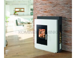 HAAS SOHN PINUS II piec wolnostojący narożny z zabudową 8,8 kW | Beton - image 2