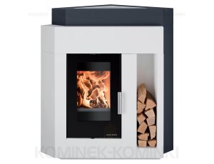 HAAS SOHN PINUS II piec wolnostojący z zabudową 8,8 kW | Beton: Niemalowany