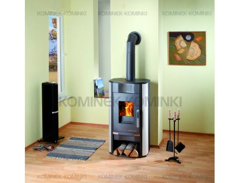 HAAS SOHN SALERNO II piec wolnostojący 4,4 kW | Czarny / Szklana Pokrywa - 3