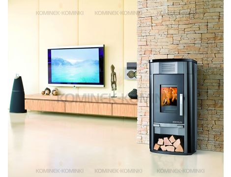 HAAS SOHN SALERNO II piec wolnostojący 4,4 kW | Czarny / Szklana Pokrywa - 4