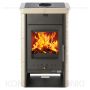 HAAS SOHN SARA piec wolnostojący kaflowy 6,4 kW | Czarny / Kafle: Capuccino - 3