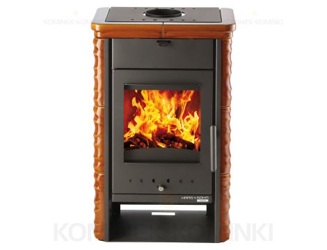 HAAS SOHN SARA piec wolnostojący kaflowy 6,4 kW | Kafle: Piernikowe - 2