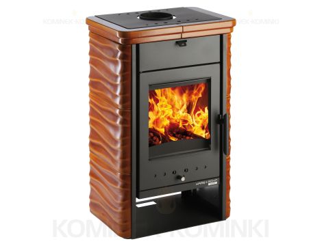 HAAS SOHN SARA piec wolnostojący kaflowy 6,4 kW | Kafle: Piernikowe - 3